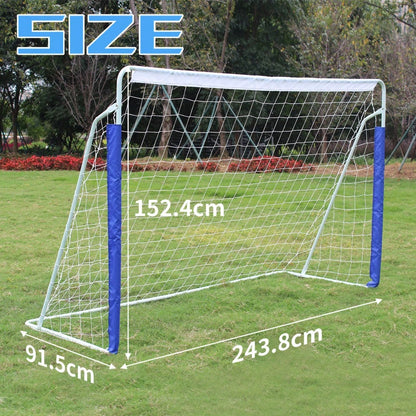 243.8cm x 152.4(8x5FT) Soccer Goals for Backyard Portable Net Collapsible Metal Base, Quick Setup Soccer Net for Indoor Outdoor Practice Training with Carry Bag