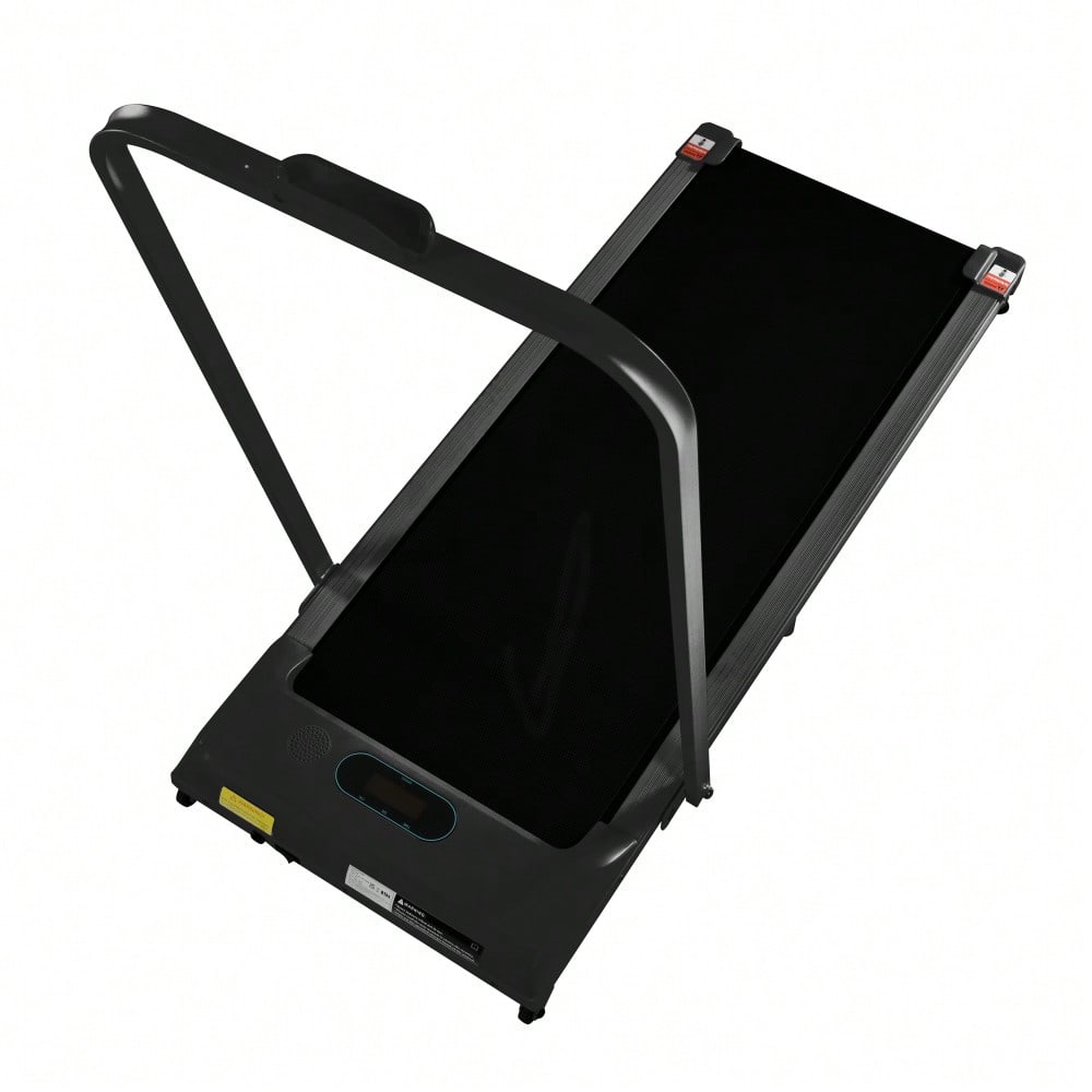 2 in 1 Laufband für zuhause, Laufband mit Fernbedienun 1-6 km/h Geschwindigkeit mit  LED-Display & Bluetooth Lautsprecher&Telefonhalterung,Laufband für Zuhause & Büro, Leicht zu Falten,Montagefre