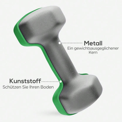 SPORTNOW Hanteln Set 6 Kurzhanteln mit Hantelständer, 2 x 1kg, 2 x 3kg, 2 x 5kg Hantelset aus Metall für Fitness, Gymnastik, Zuhause