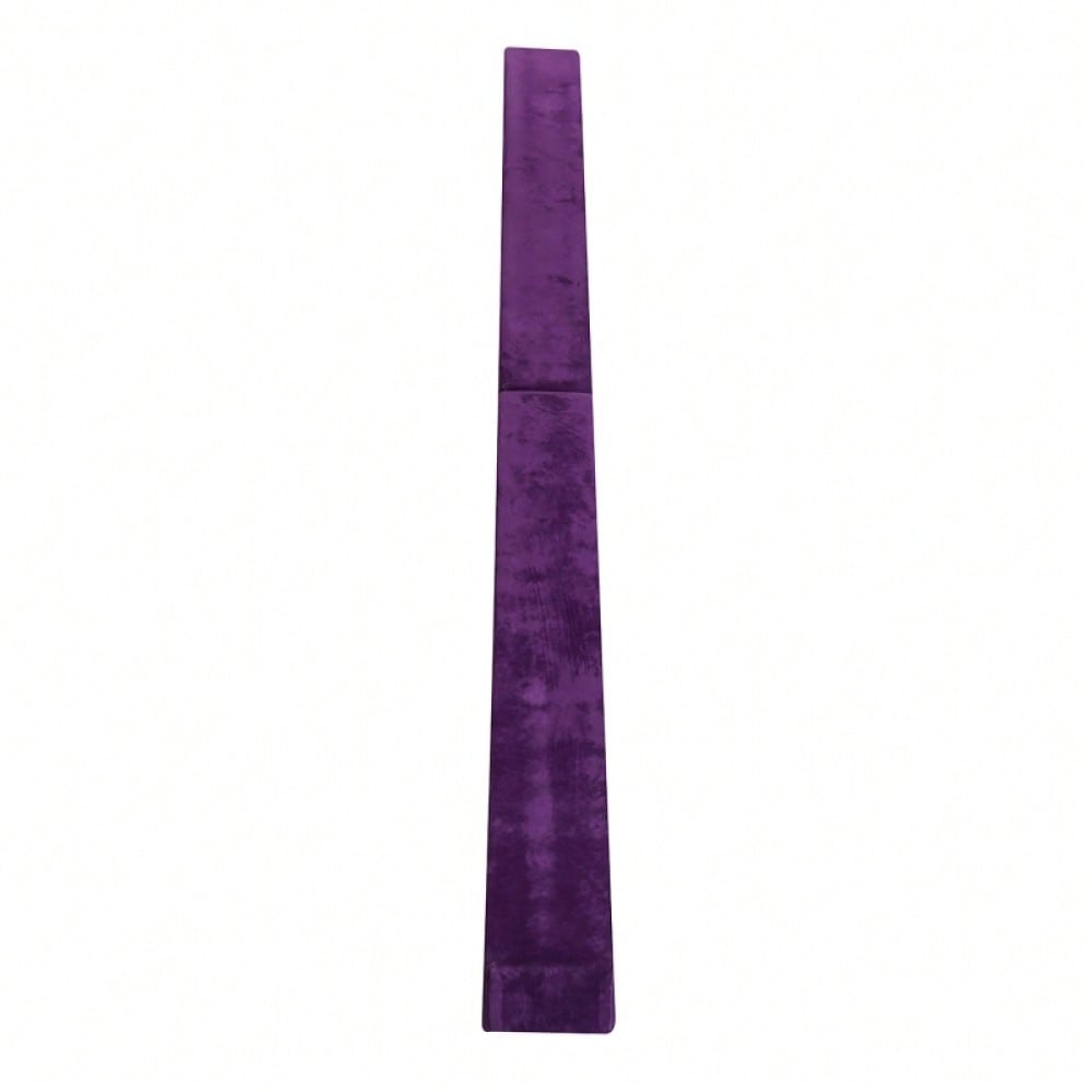 HOMCOM Faltbarer Schwebebalken, rutschfest, Wildlederbezug, robustes Holz, 210 x 10 x 6,5 cm, Violett