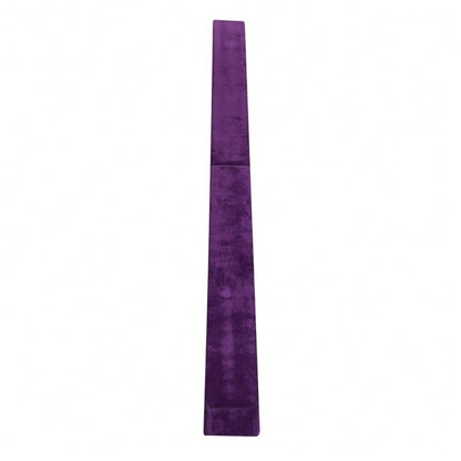 HOMCOM Faltbarer Schwebebalken, rutschfest, Wildlederbezug, robustes Holz, 210 x 10 x 6,5 cm, Violett