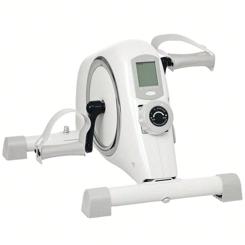 SPORTNOW Pedaltrainer Mini Heimtrainer für Senioren mit 8 verstellbarem Magnetwiderstand & LCD-Display Arm- und Beintrainer Fitnessbike für zuhause Trainingsgerät