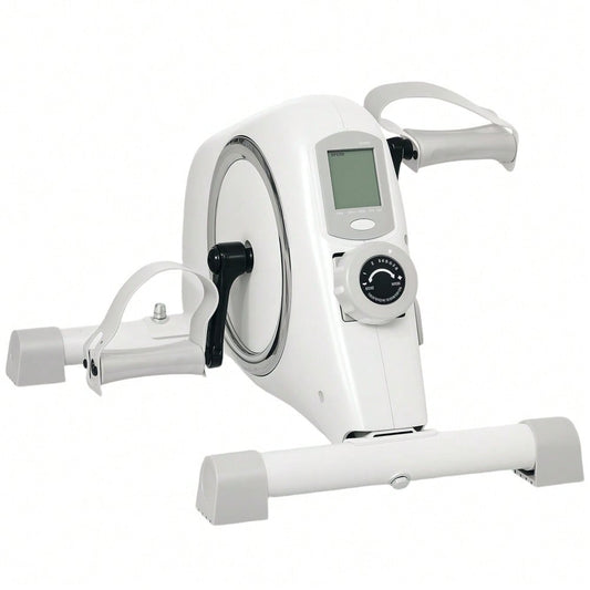 SPORTNOW Pedaltrainer Mini Heimtrainer für Senioren mit 8 verstellbarem Magnetwiderstand & LCD-Display Arm- und Beintrainer Fitnessbike für zuhause Trainingsgerät