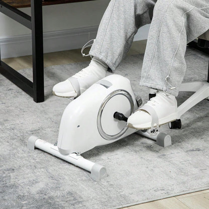 SPORTNOW Pedaltrainer Mini Heimtrainer für Senioren mit 8 verstellbarem Magnetwiderstand & LCD-Display Arm- und Beintrainer Fitnessbike für zuhause Trainingsgerät