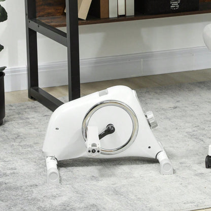 SPORTNOW Pedaltrainer Mini Heimtrainer für Senioren mit 8 verstellbarem Magnetwiderstand & LCD-Display Arm- und Beintrainer Fitnessbike für zuhause Trainingsgerät