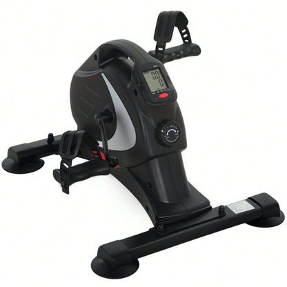 SPORTNOW Pedaltrainer leiser Mini Heimtrainer mit 8 Stufen Magnetwiderstand LCD-Display tragbar Beintrainer mit Anti-rutschmatte Senioren Arm- & Beintraining Pedal-Trainer für Zuhause Heim Schwarz