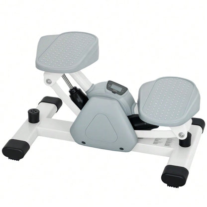 SPORTNOW Mini-Stepper für Zuhause mit LCD-Display, Up-Down Stepper mit Rutschfesten Pedale, Stepper Hometrainer bis 100 kg, für Beintraining, Home Office Fitness Exercise, Grau