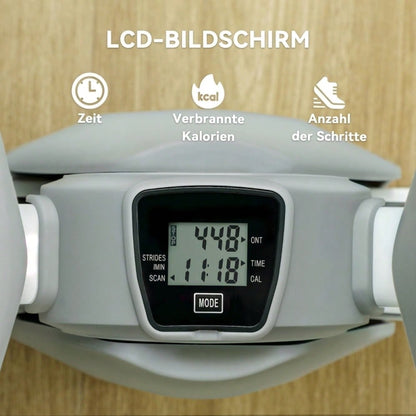 SPORTNOW Mini-Stepper für Zuhause mit LCD-Display, Up-Down Stepper mit Rutschfesten Pedale, Stepper Hometrainer bis 100 kg, für Beintraining, Home Office Fitness Exercise, Grau