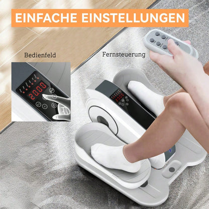 SPORTNOW Mini-Ellipsentrainer Untertisch Mini Crosstrainer für zuhause Ellipsen Beintrainer mit 10-stufiger Geschwindigkeit, LCD-Monitor, Fernbedienung, für Büro, Senioren