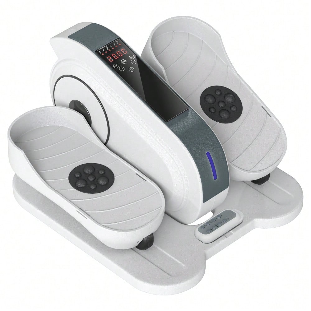 SPORTNOW Mini-Ellipsentrainer Untertisch Mini Crosstrainer für zuhause Ellipsen Beintrainer mit 10-stufiger Geschwindigkeit, LCD-Monitor, Fernbedienung, für Büro, Senioren