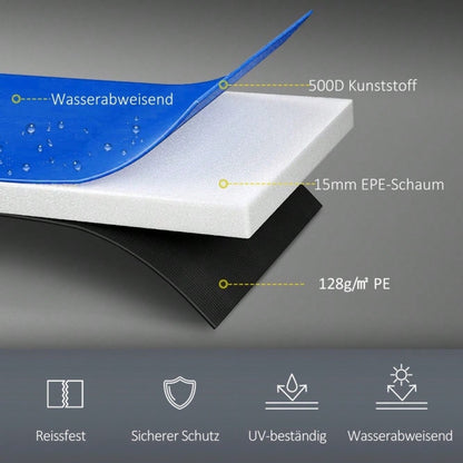 SPORTNOW Trampolin Randabdeckung Ø305 cm, bunt, wetterbeständig & UV-Schutz, ideal für Gartentrampoline