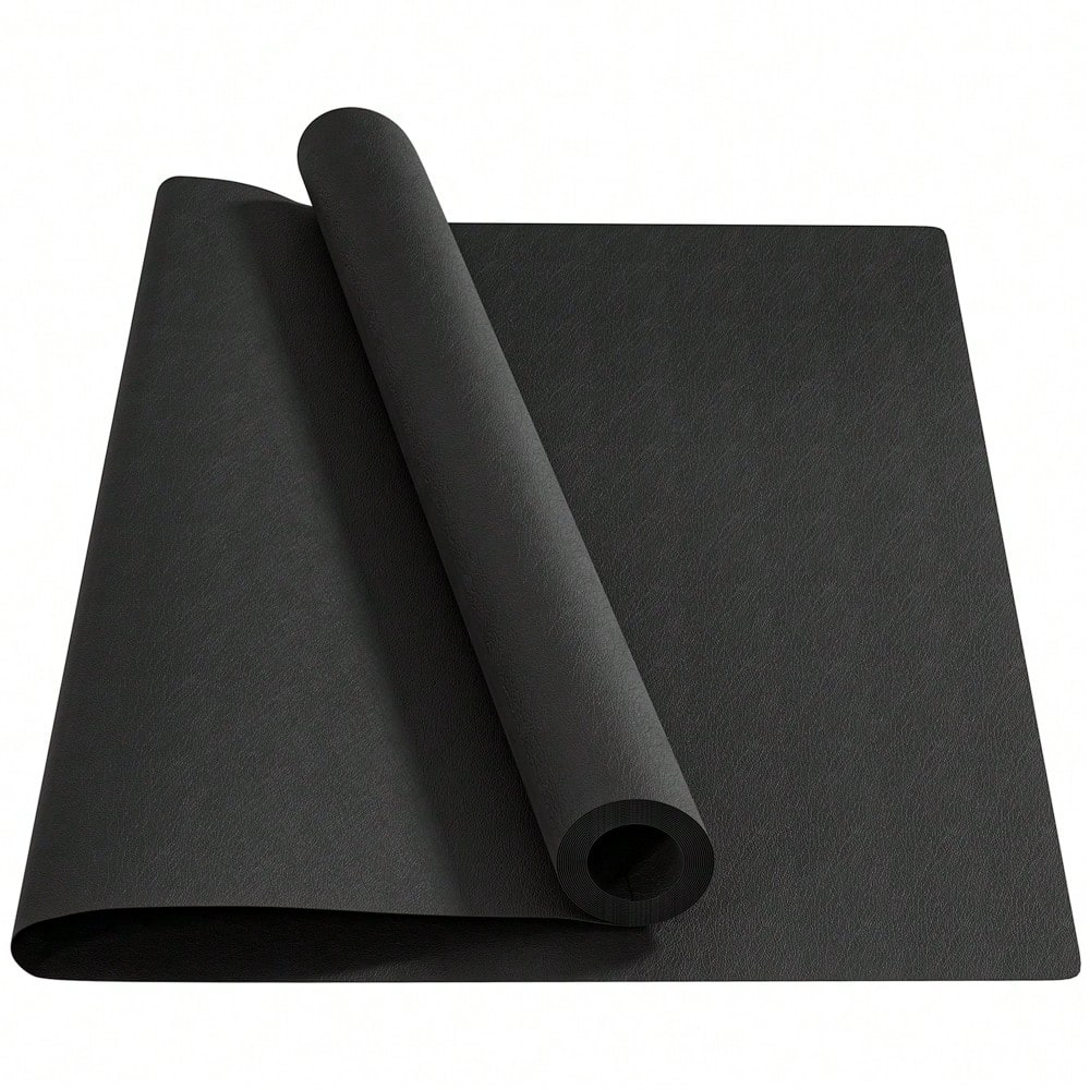 HOMCOM Bodenschutzmatte für Fitnessgeräte rutschfest Fitnessmatte 4 mm Dicke Unterlegmatte Sportmatte Multifunktionsmatte für Yoga Laufband Heimtrainer Yogamatte Bodenmatte 200x100 cm Schwarz