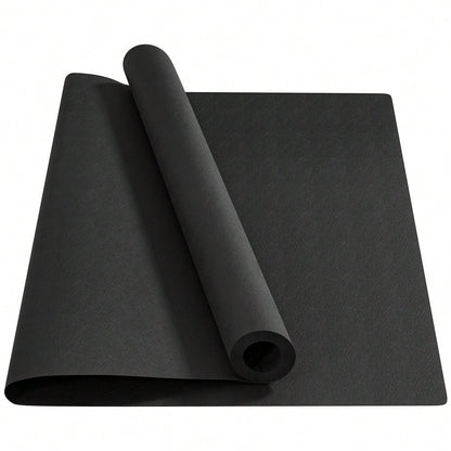 HOMCOM Bodenschutzmatte für Fitnessgeräte rutschfest Fitnessmatte 4 mm Dicke Unterlegmatte Sportmatte Multifunktionsmatte für Yoga Laufband Heimtrainer Yogamatte Bodenmatte 200x100 cm Schwarz