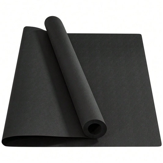 HOMCOM Bodenschutzmatte für Fitnessgeräte rutschfest Fitnessmatte 4 mm Dicke Unterlegmatte Sportmatte Multifunktionsmatte für Yoga Laufband Heimtrainer Yogamatte Bodenmatte 200x100 cm Schwarz
