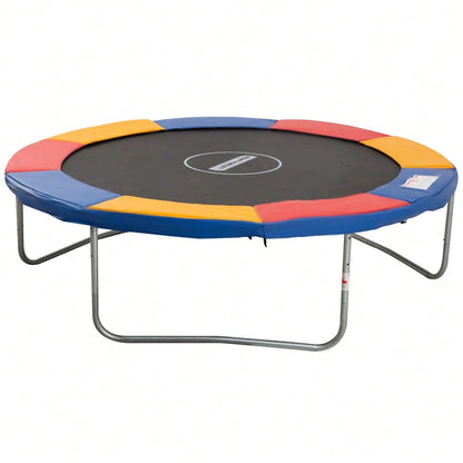 HOMCOM Trampolin Zubehör Set für Ø 305cm 8ft-15ft, Randabdeckung, Sicherheitsnetz, Wetterplane, Leiter, bunt