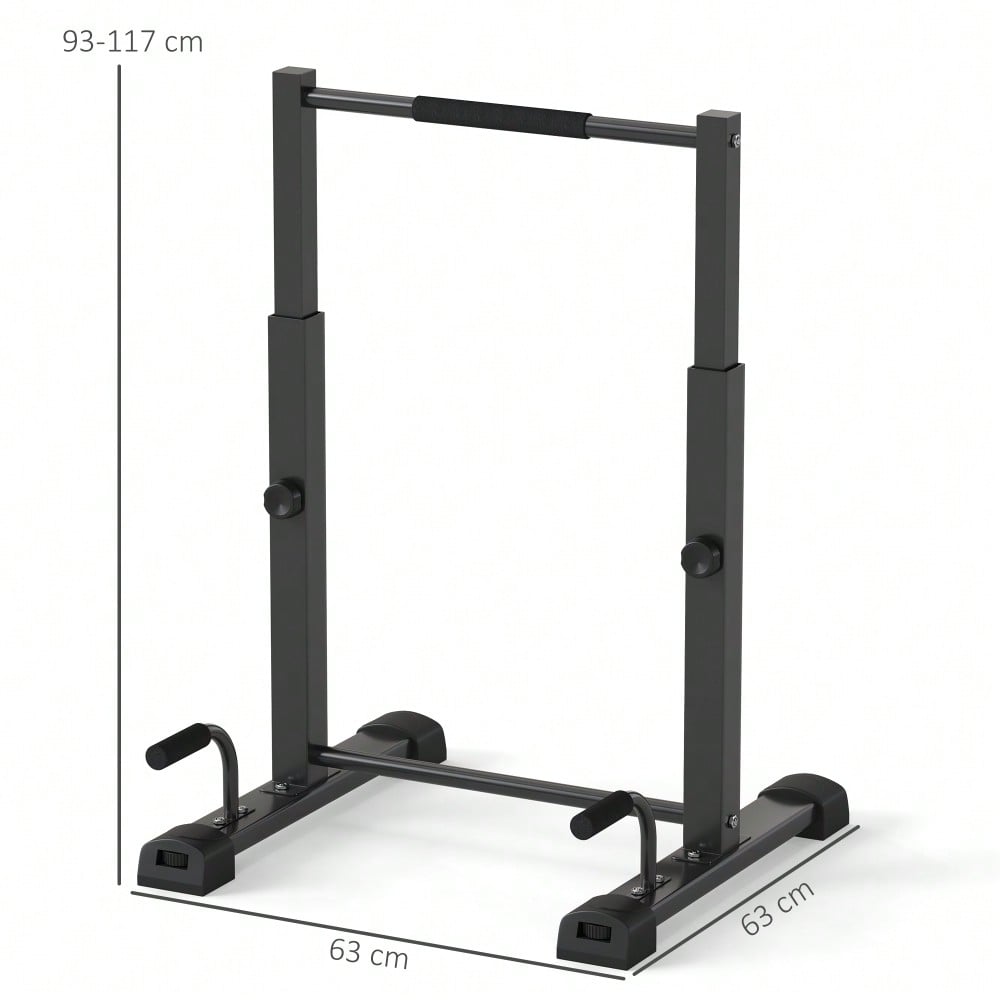 SPORTNOW Dip Barren Dip Station bis 540 kg Belastbar Höhenverstellbar Fitness-Bar Push Up Stand Bar Fitness Parallettes, Liegestützgriffe für Calisthenics, Zuhause, Krafttraining
