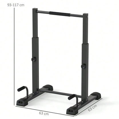 SPORTNOW Dip Barren Dip Station bis 540 kg Belastbar Höhenverstellbar Fitness-Bar Push Up Stand Bar Fitness Parallettes, Liegestützgriffe für Calisthenics, Zuhause, Krafttraining