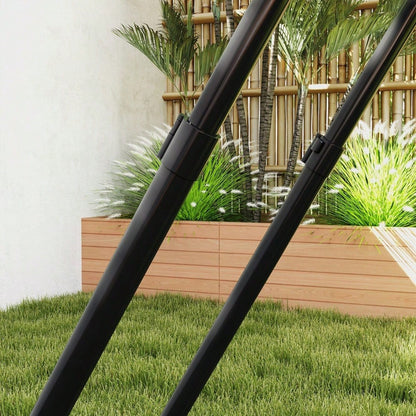 HOMCOM Fußballtor klappbar Rebounder Rückprallwand 5-stufig verstellbar für Mehrsportarten 128x118x108-120cm