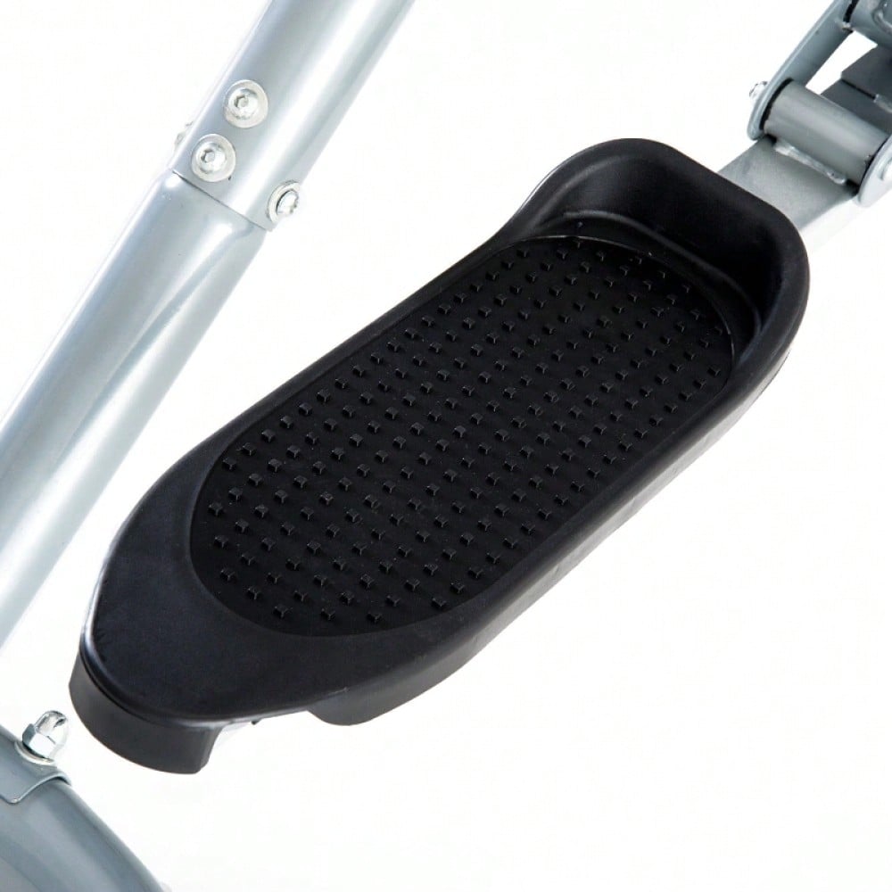 HOMCOM Crosstrainer, Heimtrainer, LCD-Display, einstellbares Brustpolster, Stahl, Gray, 96 x 60 x 152cm