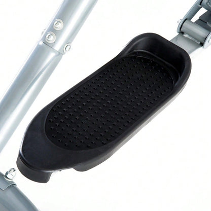 HOMCOM Crosstrainer, Heimtrainer, LCD-Display, einstellbares Brustpolster, Stahl, Gray, 96 x 60 x 152cm