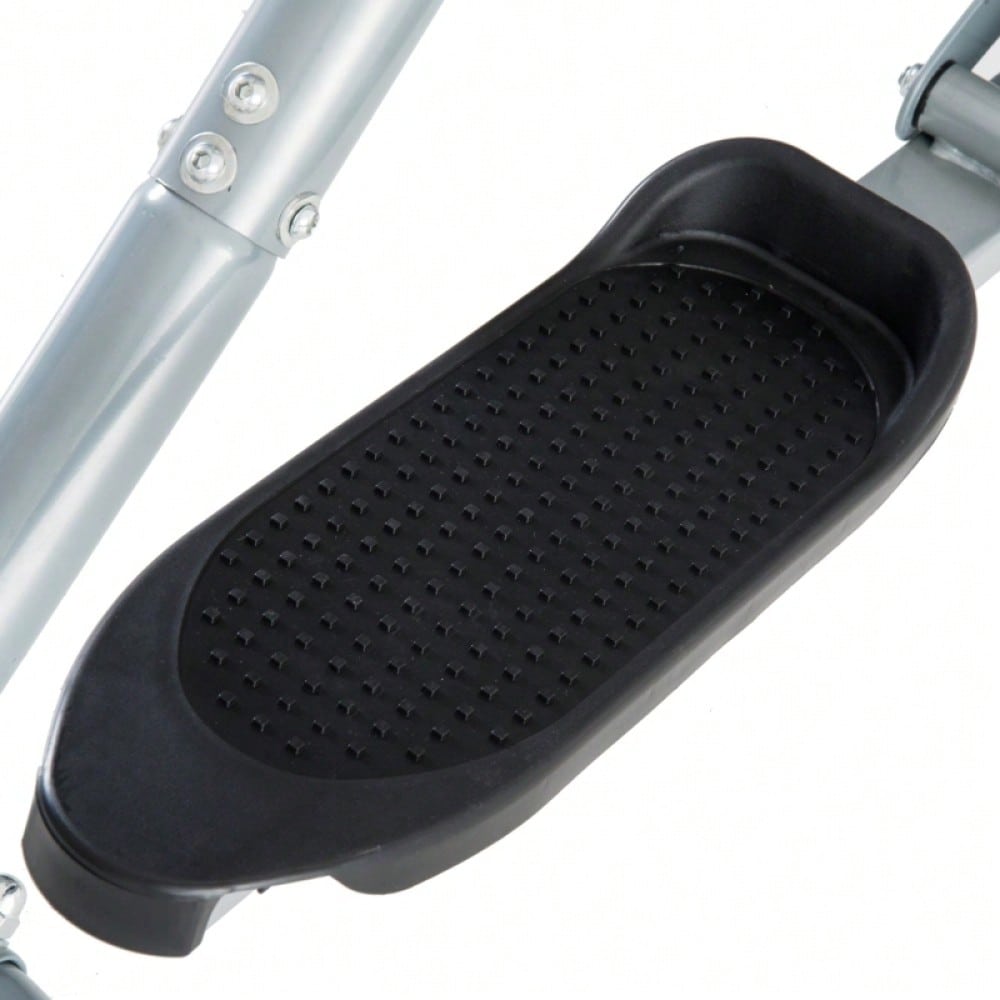 HOMCOM Crosstrainer, Heimtrainer, LCD-Display, einstellbares Brustpolster, Stahl, Gray, 96 x 60 x 152cm