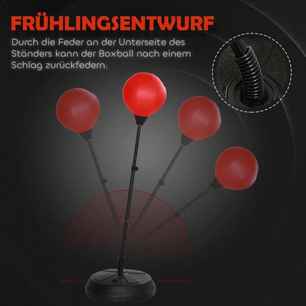 AIYAPLAY Boxsack für Kinder im Alter von 5-10 Jahren, mit Boxhandschuhen, höhenverstellbar