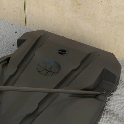 AIYAPLAY Kinder Basketballkorb Höhenverstellbar (200-260 cm), Mobile Basketballanlage mit Rollen & Gewichtssack für Outdoor, Garten, ab 6 Jahren (Rot)