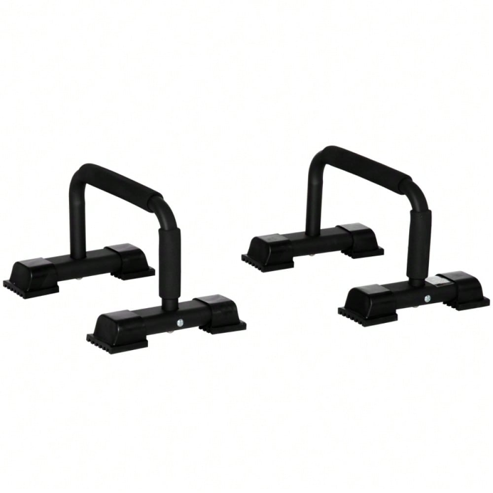 HOMCOM Liegestützgriffe Set, Rutschfeste Push Up Bars aus Stahl, für Home-Workout, Krafttraining, Brustmuskeltraining (2er Set)