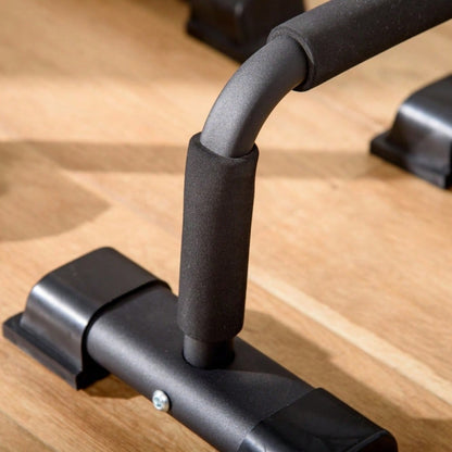 HOMCOM Liegestützgriffe Set, Rutschfeste Push Up Bars aus Stahl, für Home-Workout, Krafttraining, Brustmuskeltraining (2er Set)