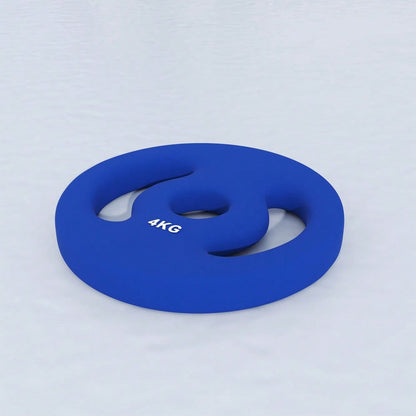 SPORTNOW Hantelscheiben Set 2x 4kg, Für 30mm & 2,5cm Hantelstangen, Gewichtsscheiben aus Gusseisen, Krafttraining & Home-Gym (Blau)