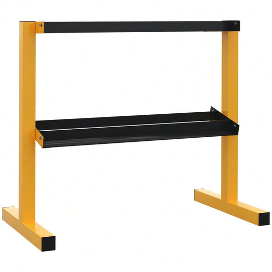 SPORTNOW Hantelständer für Kurzhanteln, 2-fach Höhenverstellbar, Bis 270 kg Belastbar, Stabiler Stahlrahmen, Für Home Gym Krafttraining