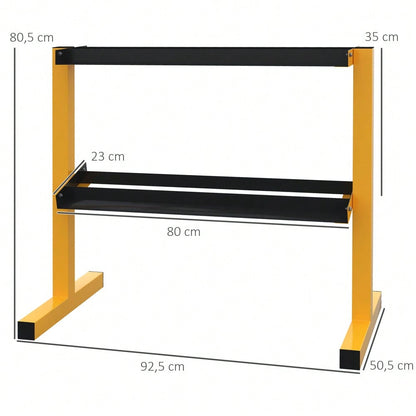 SPORTNOW Hantelständer für Kurzhanteln, 2-fach Höhenverstellbar, Bis 270 kg Belastbar, Stabiler Stahlrahmen, Für Home Gym Krafttraining