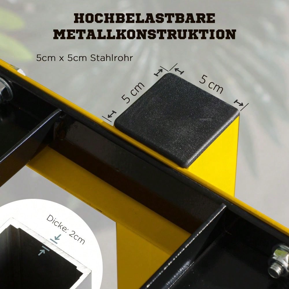 SPORTNOW Hantelständer für Kurzhanteln, 2-fach Höhenverstellbar, Bis 270 kg Belastbar, Stabiler Stahlrahmen, Für Home Gym Krafttraining