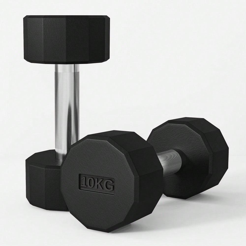 SPORTNOW Kurzhantel Set 20kg 2er-Set, Mit rutschfesten Griffen & Metall-Gewichten, Für Krafttraining, Home Gym & Fitness (Schwarz)