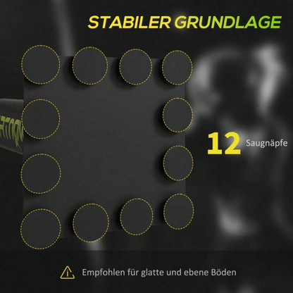 SPORTNOW Boxstand mit 2 Speedballs, Drehbare Boxstange & Kickpolster, Höhenverstellbar (140-205 cm), Stahlrahmen für Boxtraining Zuhause (Schwarz, 107x36 cm)