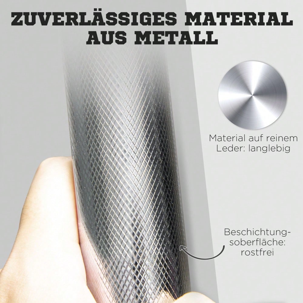 HOMCOM 2-in-1 Hantelset 20kg Verstellbar, Kurz- & Langhantel mit Verbindungsstange, Rostfreie & Rutschfeste Griffe, Für Home Gym & Krafttraining