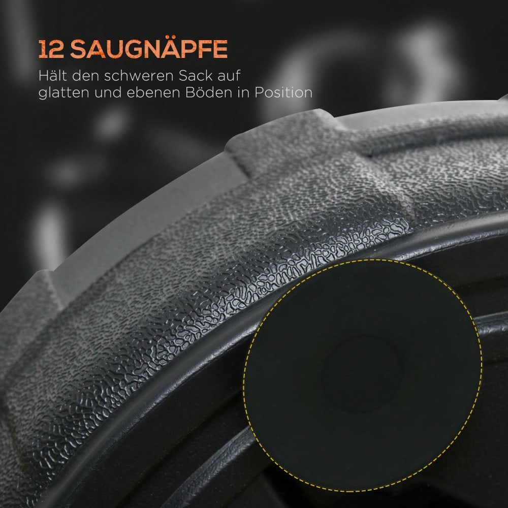 SPORTNOW Punchingball Boxsack Höhenverstellbar (147-165 cm), Standbox für Boxtraining, Fitness & Krafttraining, Stabiler Standfuß (Schwarz)