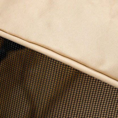 PawHut Hundebuggy Klappbar für Kleine Hunde & Katzen, Haustierwagen mit Oxford-Bezug, Leichtlaufräder (Khaki, 67x45x96 cm)