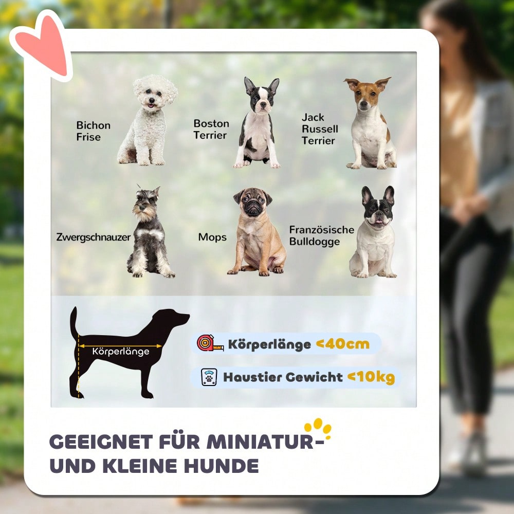 PawHut Haustierbuggy Klappbar mit Abnehmbarer Tragetasche & 4 Rädern, Für Hunde & Katzen, Mit Sicherheitsgurten & Bremsen, 600D Oxford (Khaki, 81x58x97.5 cm)