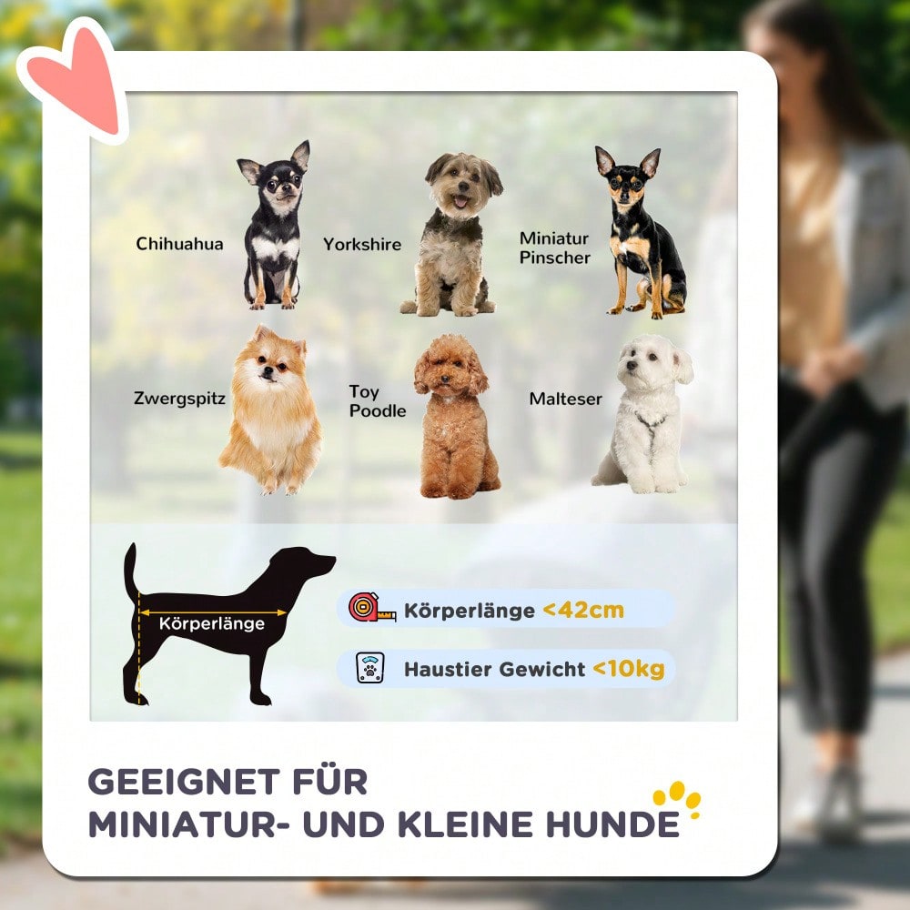 PawHut Hundebuggy Klappbar mit Kissen & Netzfenstern, Für Hunde & Katzen, Großzügiger Stauraum, Oxford-Stoff, 81x48x99 cm (Grau/Schwarz)