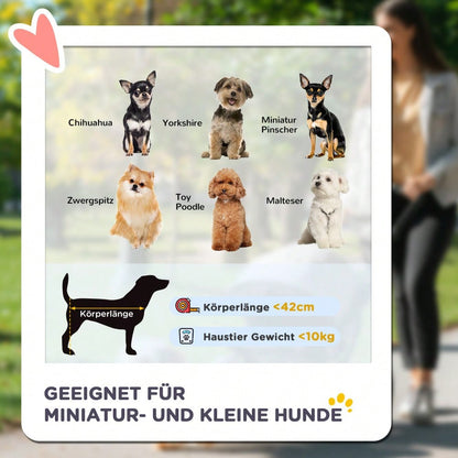 PawHut Hundebuggy Klappbar mit Kissen & Netzfenstern, Für Hunde & Katzen, Großzügiger Stauraum, Oxford-Stoff, 81x48x99 cm (Grau/Schwarz)