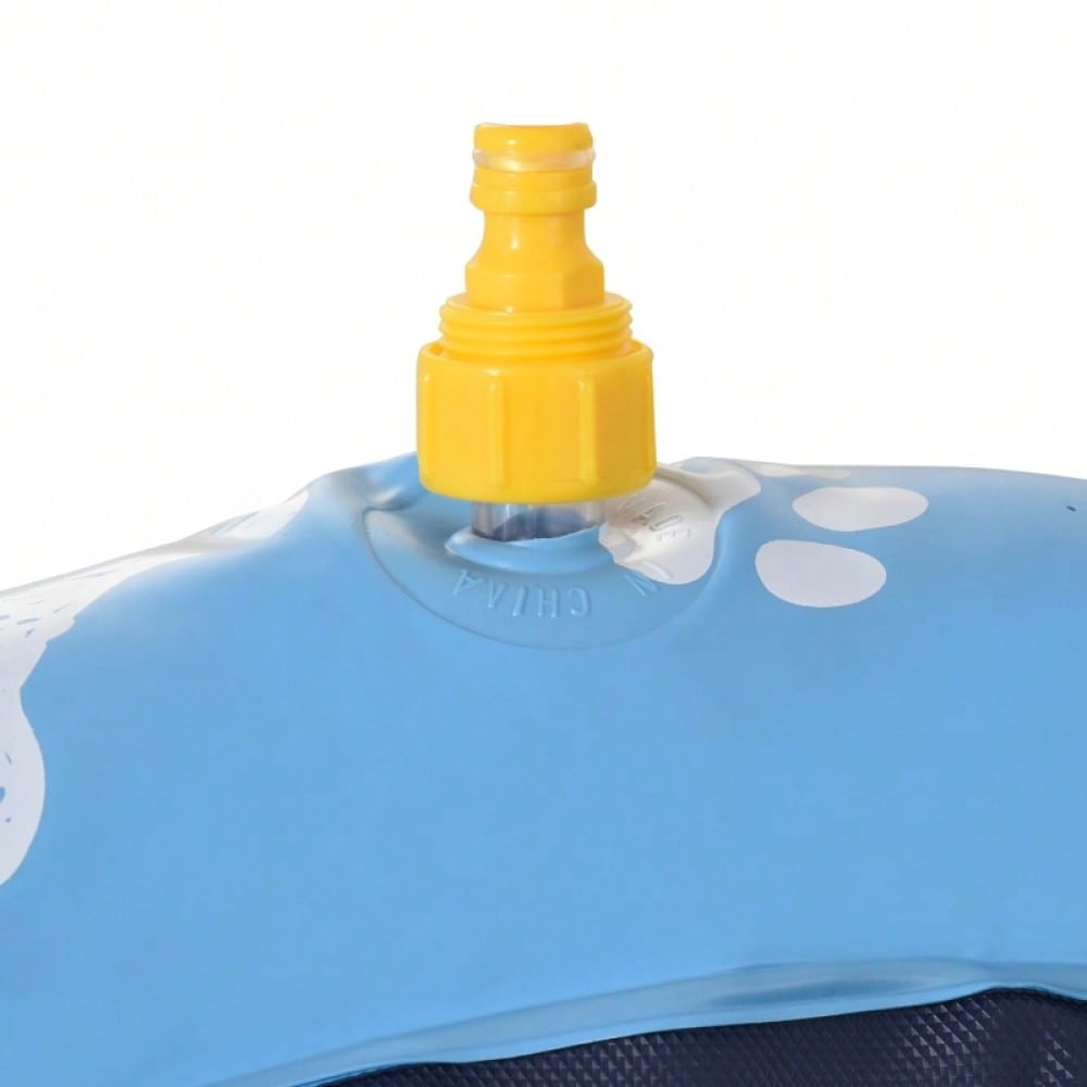 PawHut Wasserspielmatte für Hunde, 150 cm Anti-Rutsch Sprinkler Pad, Outdoor Spritzspiel aus PVC, blau