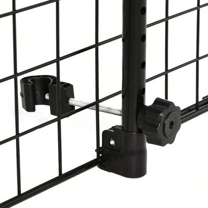 PawHut Autoschutzgitter für Hunde, Universelles Trenngitter für den Kofferraum, Stufenlos verstellbar von 91-152 cm Breite, Höhe 30 cm, Einfache Montage, Hunde-Gitter für Auto
