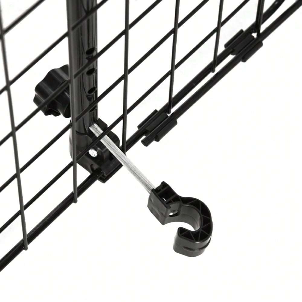 PawHut Autoschutzgitter für Hunde, Universelles Trenngitter für den Kofferraum, Stufenlos verstellbar von 91-152 cm Breite, Höhe 30 cm, Einfache Montage, Hunde-Gitter für Auto