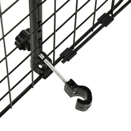 PawHut Autoschutzgitter für Hunde, Universelles Trenngitter für den Kofferraum, Stufenlos verstellbar von 91-152 cm Breite, Höhe 30 cm, Einfache Montage, Hunde-Gitter für Auto