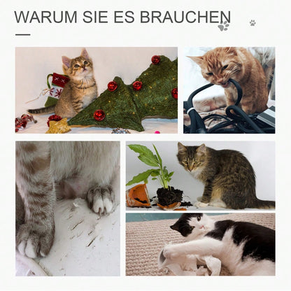PawHut Kratzbaum mit Katzenhöhle, 100 cm Katzenturm mit Sisalstämmen & Ballspielzeug, Kratzmöbel mit Schlafplatz für kleine Katzen, Für die Wohnung, Beige