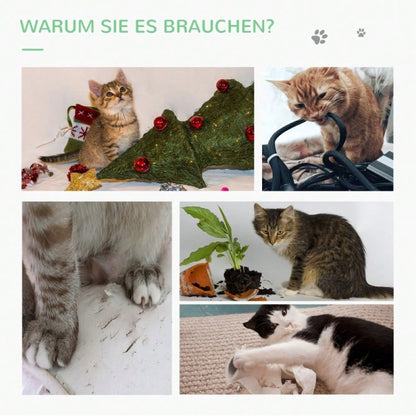 PawHut Kratzbaum in Kaktus Design mit Spielzeug, Katzenturm aus Kiefernholz & Sisal, Kratzstamm mit Holzkugel, Für kleine Katzen, 60 cm Höhe, Grün/Natur