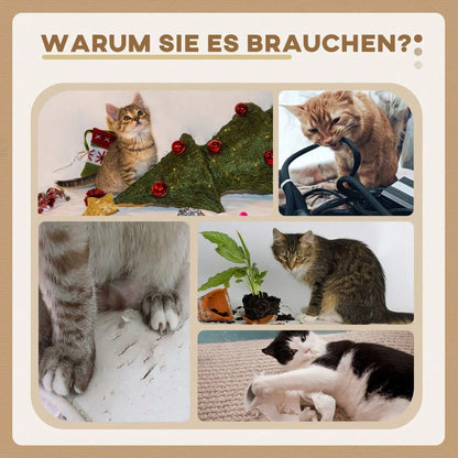 PawHut Kratzsäule aus Sisal 81 cm hoch, Kratzstamm mit Spielball für Katzen bis 5 kg, Kratzmöbel für die Wohnung, Katzenspielzeug, Grau/Creme