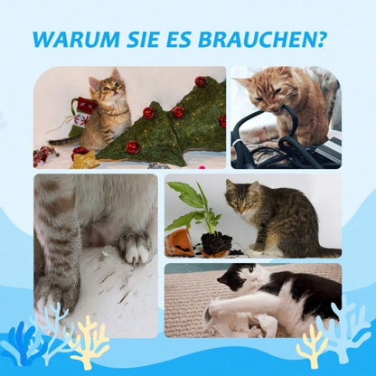 PawHut Kratzbaum deckenhoch 260 cm mit Katzenhaus, 2 Plattformen & Hängematte, Höhenverstellbar mit Kippschutz, Für große Katzen, Für die Wohnung, Hellbraun/Beige