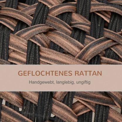 PawHut Katzenhaus aus Rattan mit Kissen, Katzenschlafplatz & Katzenhöhle mit erhöhten Füßen, braun, Ø52 x 58 cm